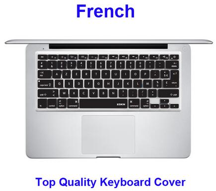 XSKN Notebook French Silicone Keyboard cover skin protector for Apple MacBook Pro 13.3/15