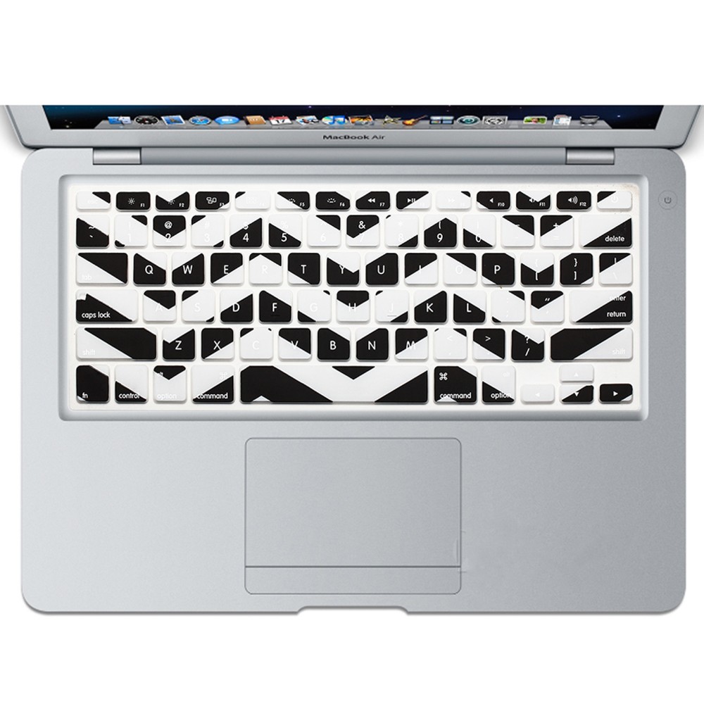 US Layout Wave Pattern Keyboard Skin Film for Macbook Air Pro Retina 13 15 17 Durable Ultra thin Silicone Laptop Film Sticker