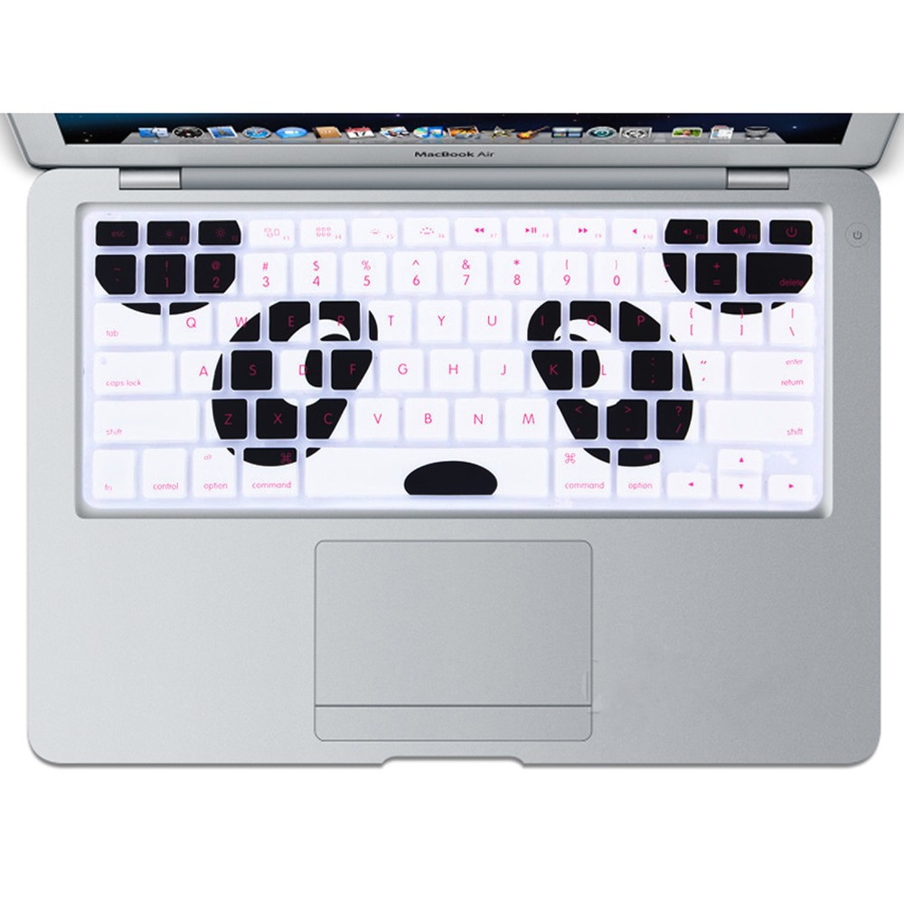 Chinese Panda Pattern Black White US Version Silicone Laptop Keyboard Cover Skin Protector Film for Macbook Air Pro Retina 13 15